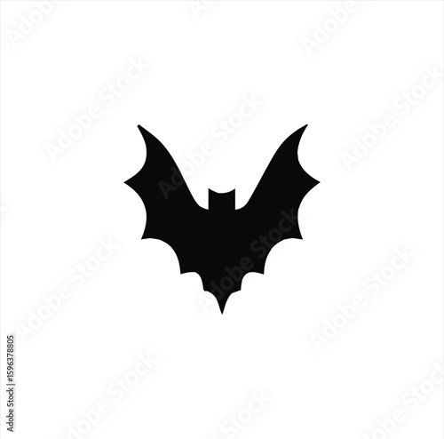 Bat Animal Silhouette – Flying Mammal Graphic on Transparent Background for Halloween and Nature Themes
