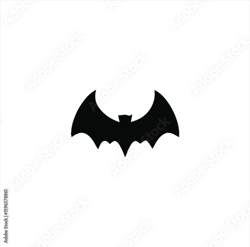 Bat Animal Silhouette – Flying Mammal Graphic on Transparent Background for Halloween and Nature Themes
