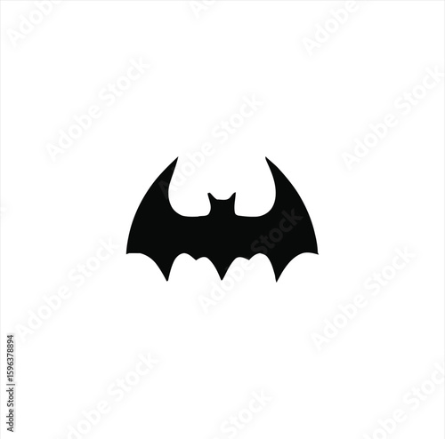 Bat Animal Silhouette – Flying Mammal Graphic on Transparent Background for Halloween and Nature Themes
