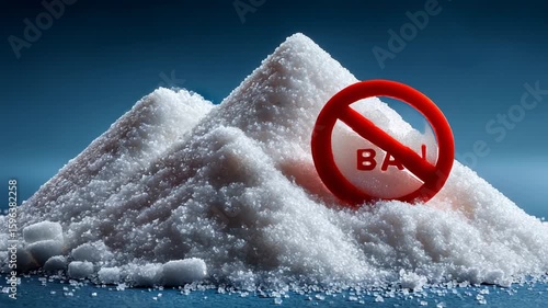 Sugar pile with no sugar sign