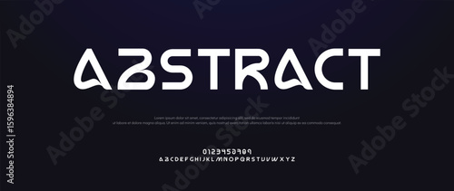 Abstract sport modern minimal logo alphabet fonts. Typography minimalist urban sana serif digital fashion future creative sport logos fonts. vector illustration
