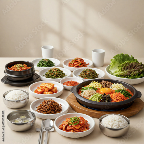 밥상 한식 음식