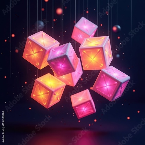 vector illustration of a colorful diamond