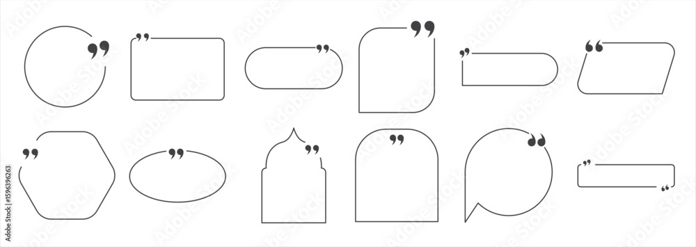 Obraz premium simple text box line vector