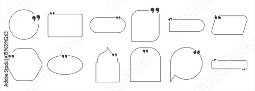 simple text box line vector