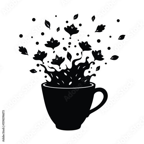 Chaotic Thought with Wild Tea Splashes