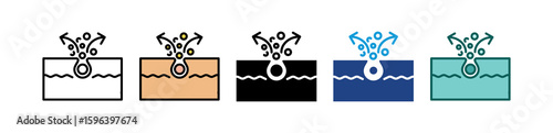 Cleaning Pore multiple icon