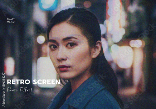 Retro Screen Photo Effect