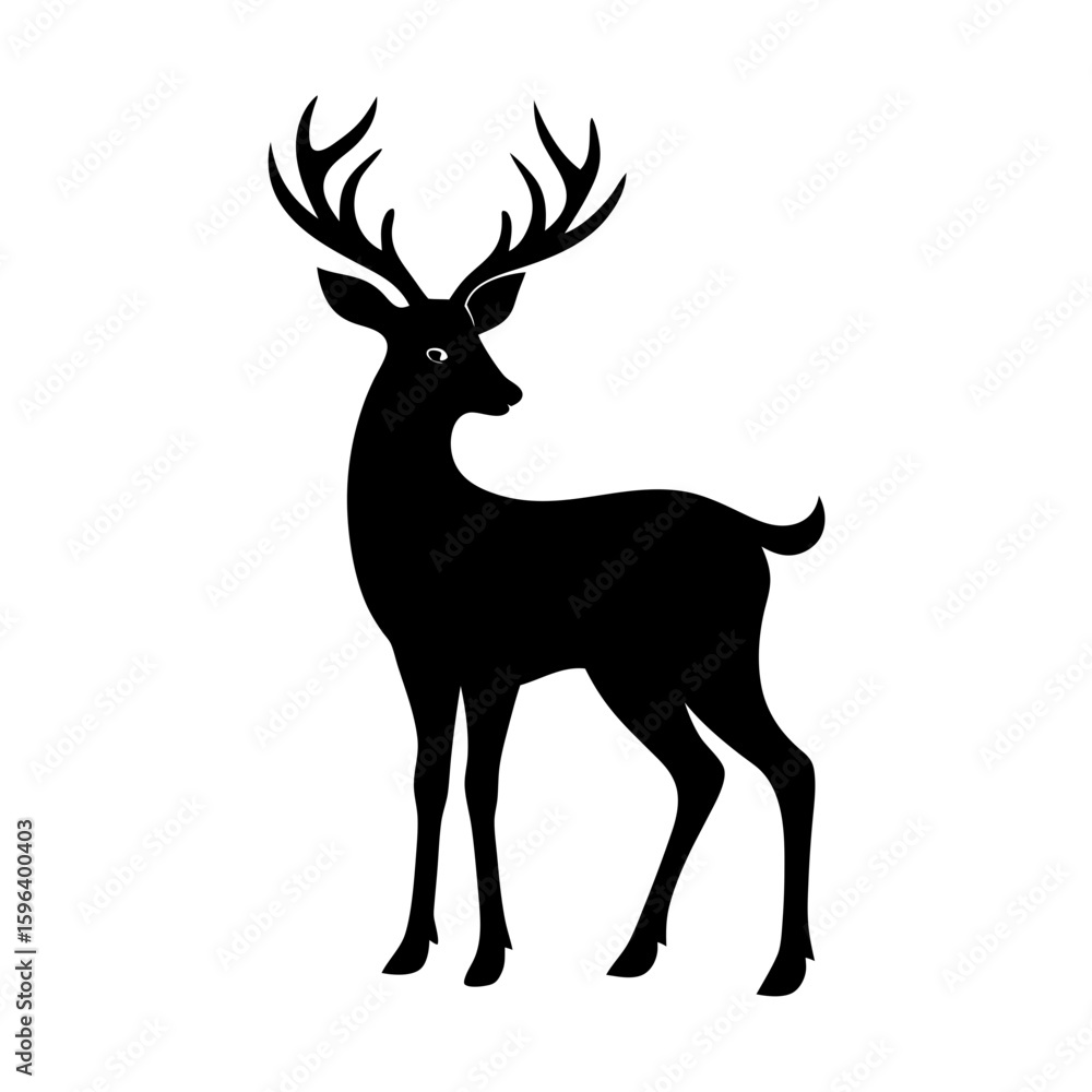 Fototapeta premium Elegant Deer Silhouette