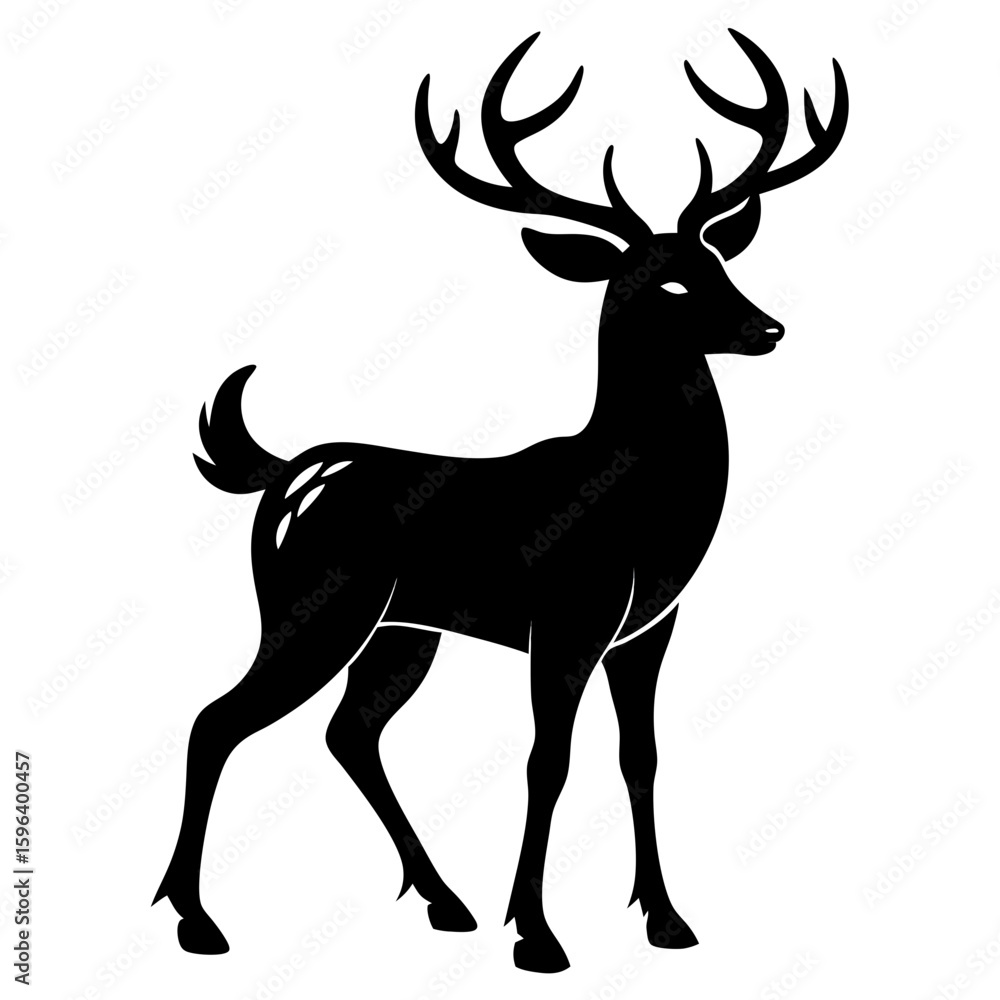 Obraz premium Elegant Deer Silhouette
