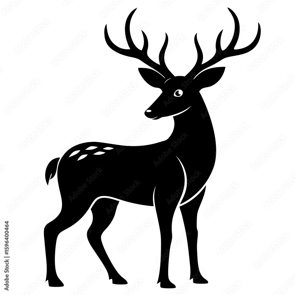 Fototapeta premium Elegant Deer Silhouette