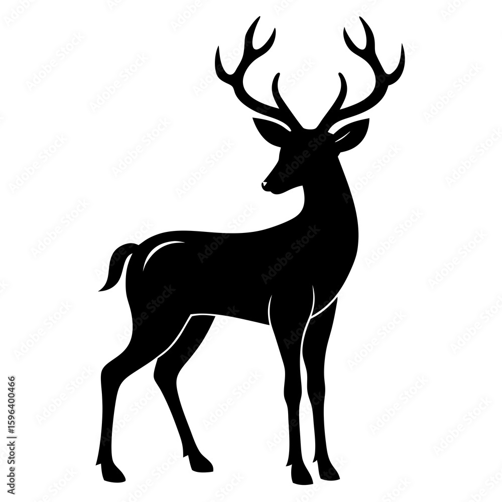 Fototapeta premium Elegant Deer Silhouette