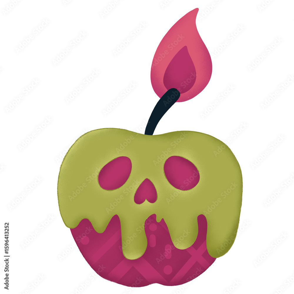 Obraz premium Apple poison candle