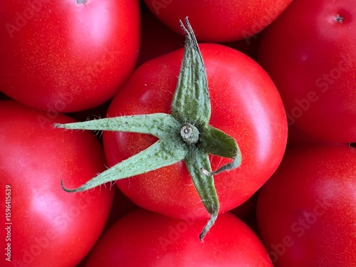 Domowe piękne pomidory, na drewnianej desce, 100% Polska wieś 