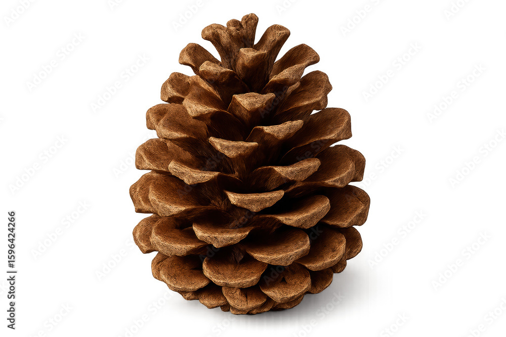 Ponderosa Pine Cone Standing on Transparent Background Ponderosa Pine Cone Standing on Transparent Background