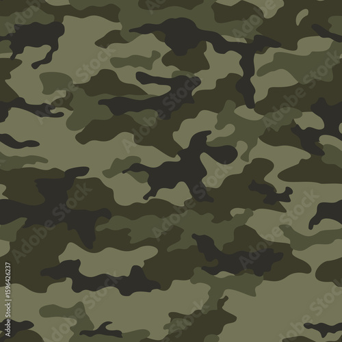 
military camouflage background vector army khaki texture, fashion classic print