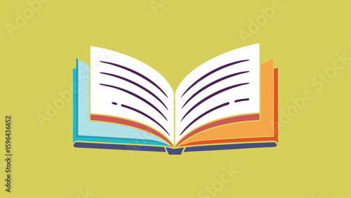 Open book with heart shaped pages symbolizing love for reading and knowledge