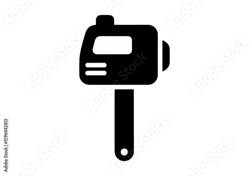 Black silhouette of a hammer tool