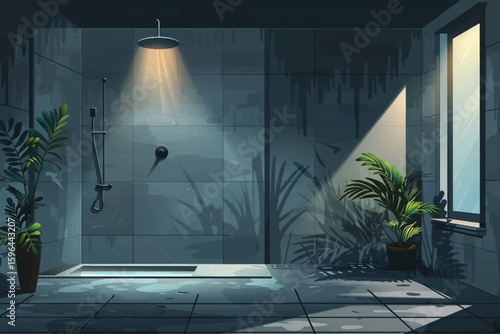 3d illustration. A door to another world or a portal. Paranormal activity. Magic.