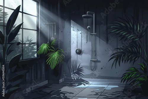 3d illustration. A door to another world or a portal. Paranormal activity. Magic.