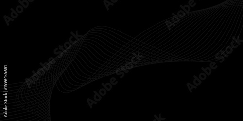 Black abstract background design. Modern simple Premium stripe texture for banner, business backdrop. type6