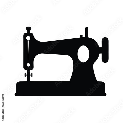 Vintage Sewing Machine Silhouette