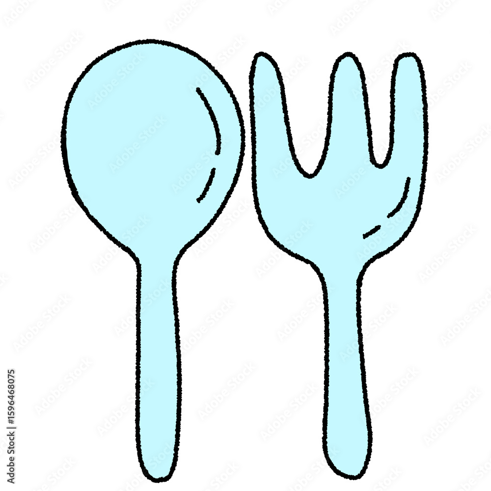 Fototapeta premium spoon and fork