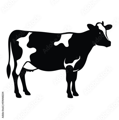 Silhouette of a cow