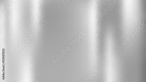 Abstract silver foil texture with glossy striped pattern. Realistic metallic background vector illustration.