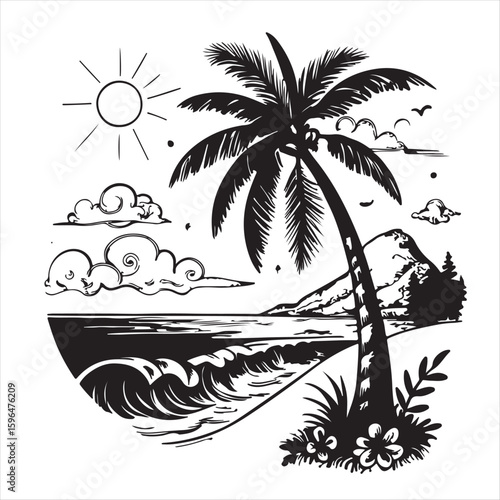 palm tree silhouette
