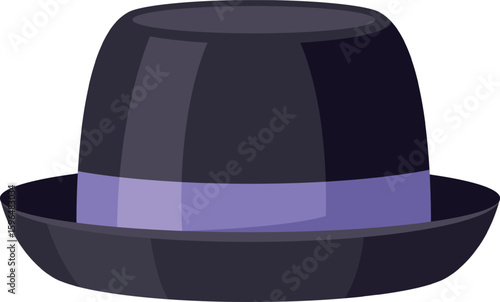 Male fedora hat vector illustration