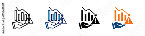 Risk Management All In One Icon Multi Styles Vector Set