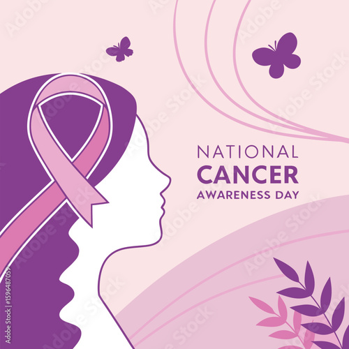 National Cancer Awareness Day Supportive Illustration