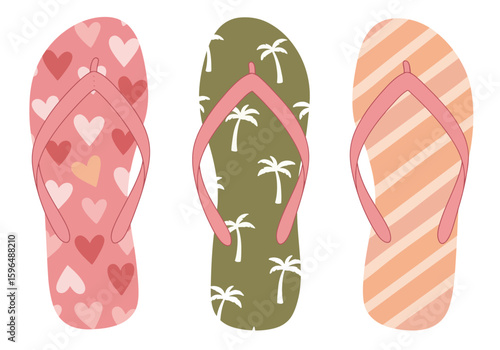 flip flops vector illustration