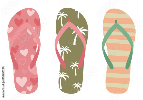 flip flops vector illustration