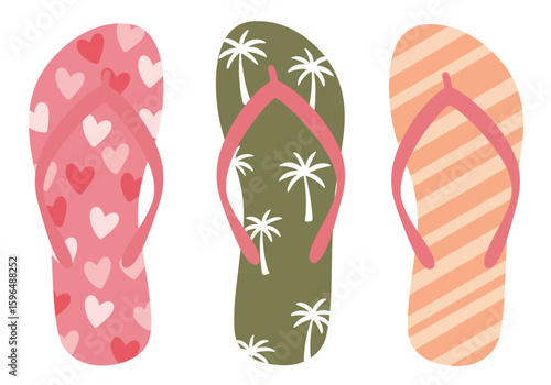 flip flops vector illustration