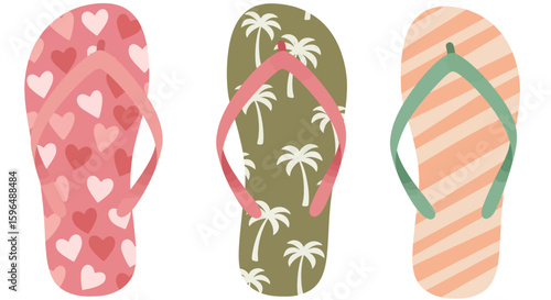 flip flops vector illustration
