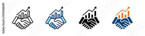Agreement All In One Icon Multi Styles Vector Set