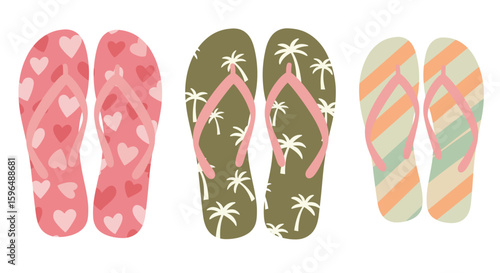 flip flops vector illustration