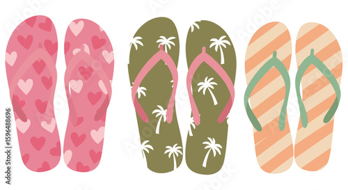 flip flops vector illustration
