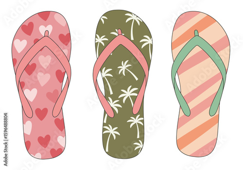 flip flops vector illustration