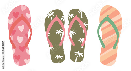 flip flops vector illustration