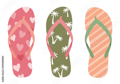 flip flops vector illustration