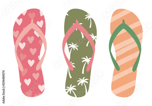 flip flops vector illustration