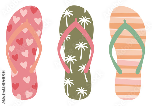 flip flops vector illustration