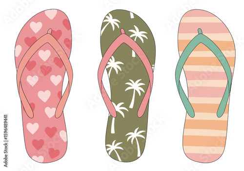 flip flops vector illustration