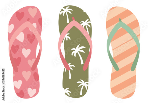 flip flops vector illustration