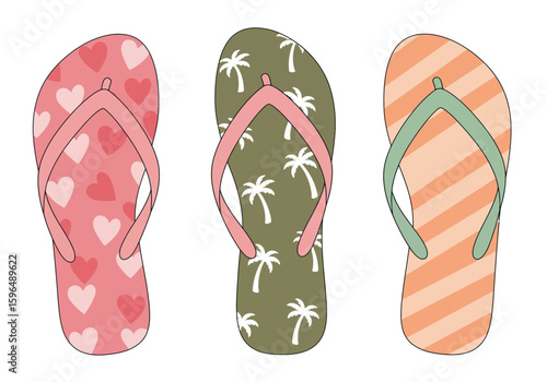 flip flops vector illustration