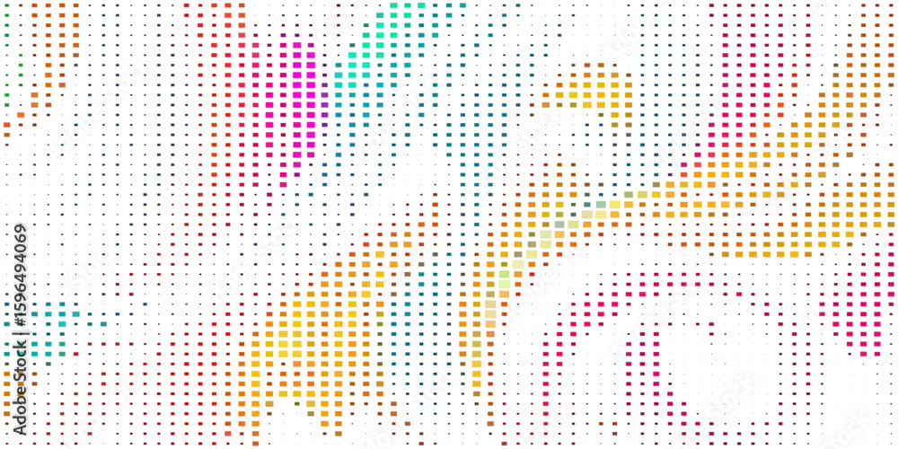 Fototapeta premium Seamless geometric colorful pattern. Modern ornament with stars. Geometric abstract pattern