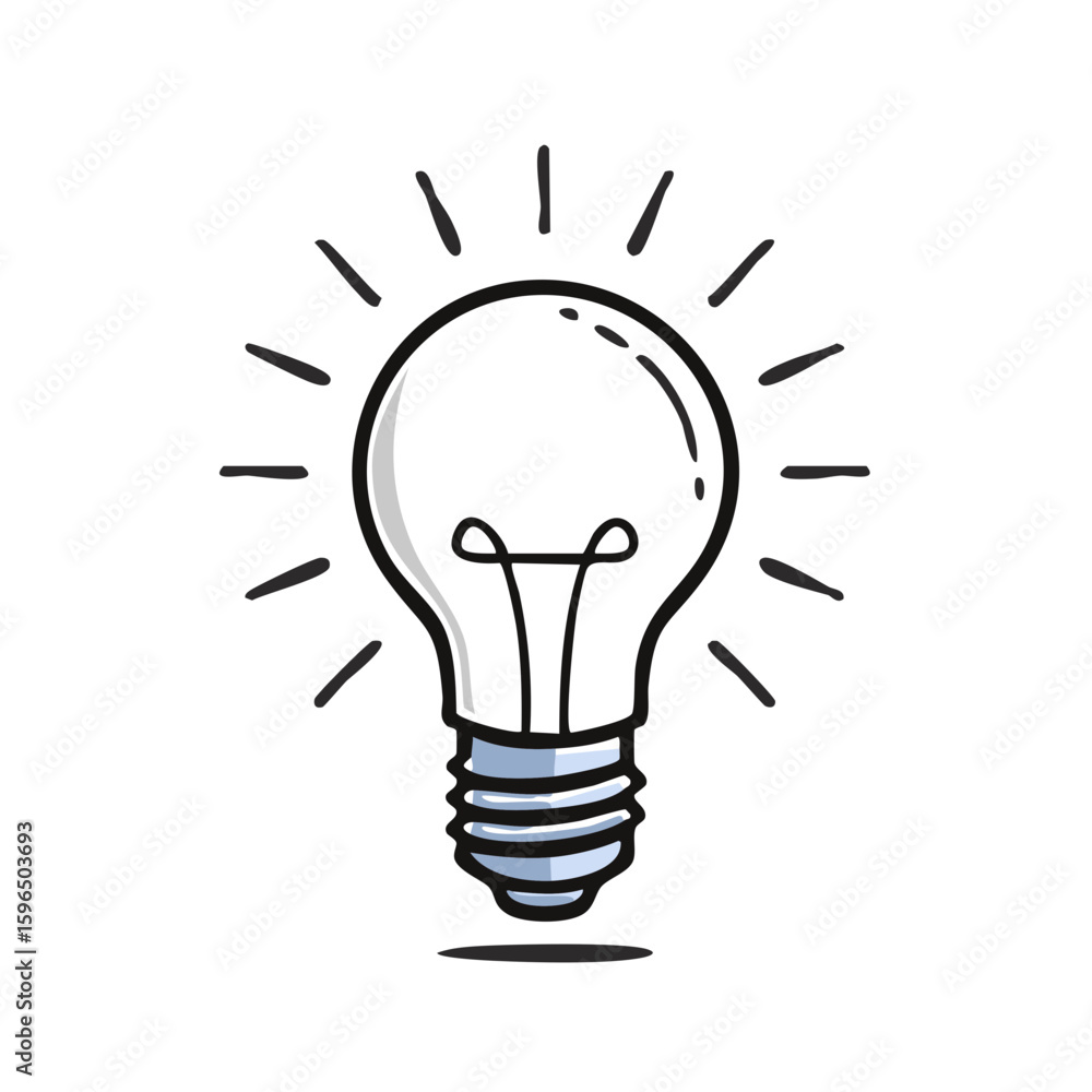 Conceptual lightbulb illustration representing creativity, idea generation, inspiration Conceptual lightbulb illustration representing creativity, idea generation, inspiration
